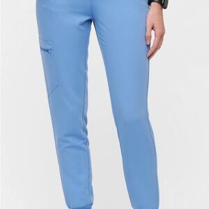 Figs Zamora Jogger Scrub Pants in Ceil Blue. Size XS